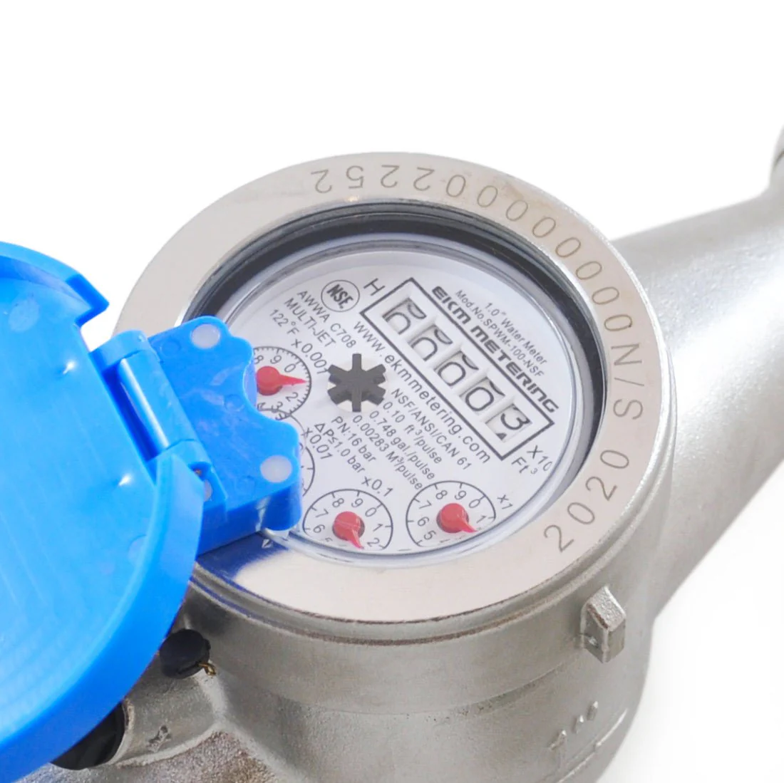 1.0 Inch Water Meter - Stainless Steel, NSF 61, Pulse Output - Image 2