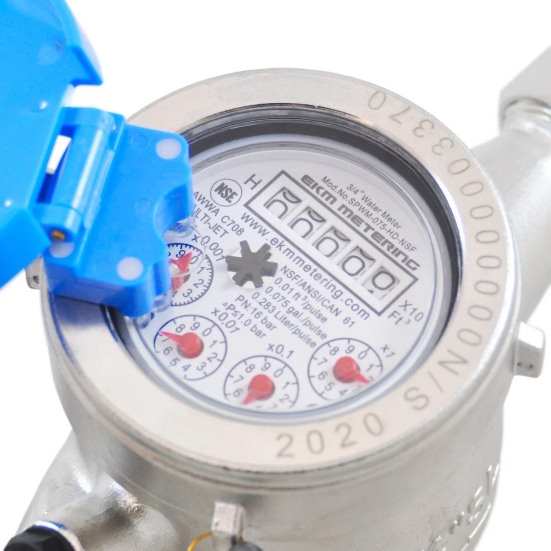 3/4 Inch Water Meter - Stainless Steel, NSF 61, High Definition, Pulse Output - Image 2